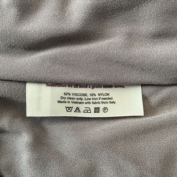 MM LaFleur Shirt‎ Womens Small Deneuve Top Gray Rain Cloud Neutral Minimalist - Picture 6 of 6